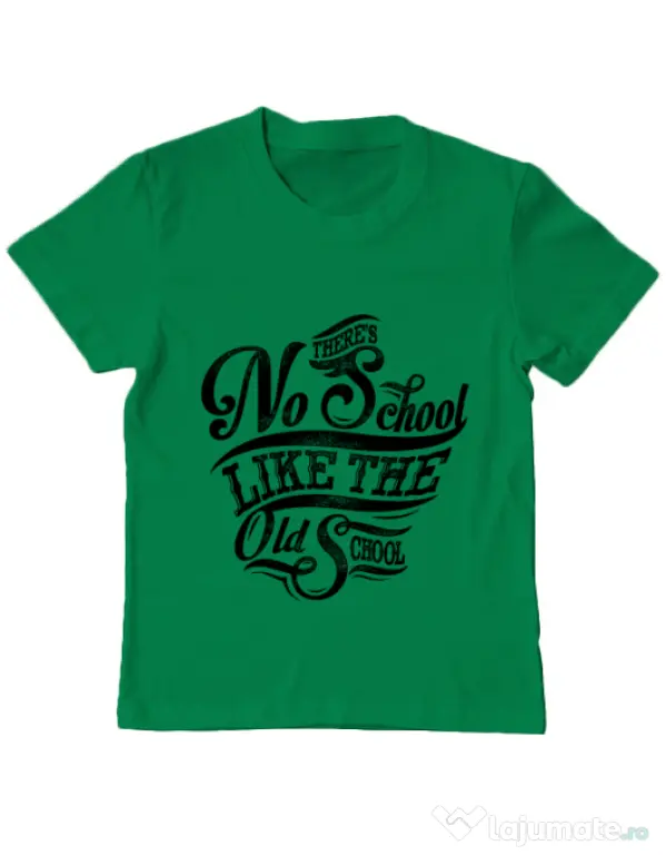 Tricou ADLER copil Old school typography Verde mediu