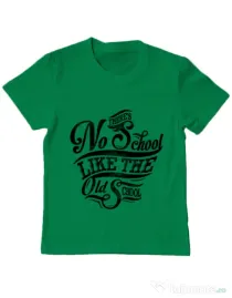 Tricou ADLER copil Old school typography Verde mediu