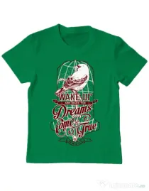 Tricou ADLER copil Wake up Verde mediu