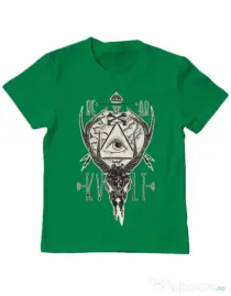 Tricou ADLER copil Dead kult Verde mediu
