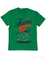 Tricou ADLER copil Thieves in the Night Verde mediu