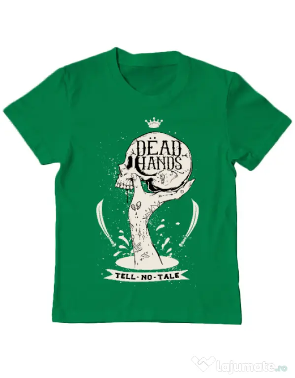Tricou ADLER copil Dead hands Verde mediu