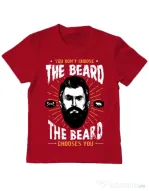 Tricou ADLER copil The beard choice Rosu