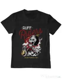Tricou ADLER copil Ruff riders Negru