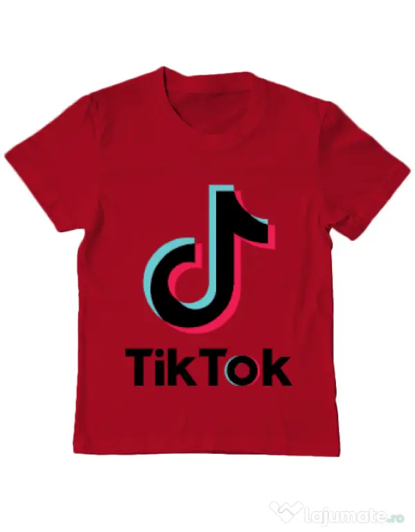 Tricou ADLER copil Tik Tok Rosu