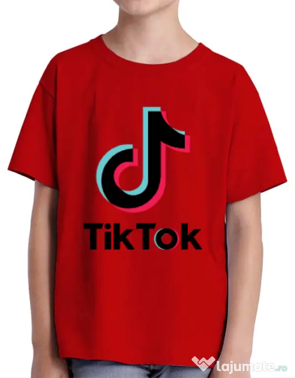 Tricou ADLER copil Tik Tok Rosu