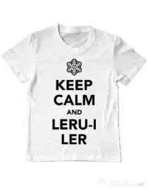 Tricou ADLER copil Ler Alb