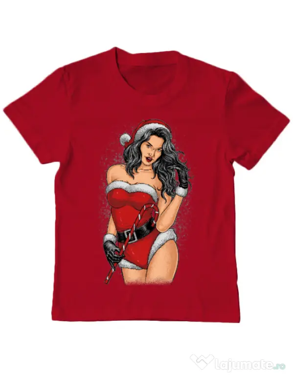 Tricou ADLER copil Sexy Santa Girl Rosu