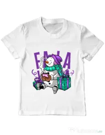 Tricou ADLER copil Christmas Carol Alb