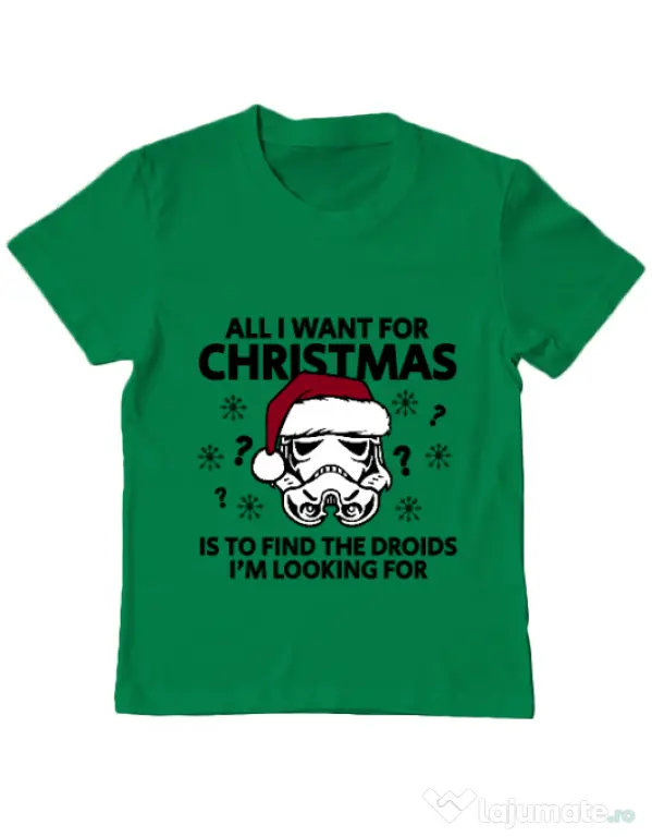 Tricou ADLER copil Christmas Trooper Verde mediu