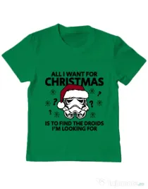 Tricou ADLER copil Christmas Trooper Verde mediu