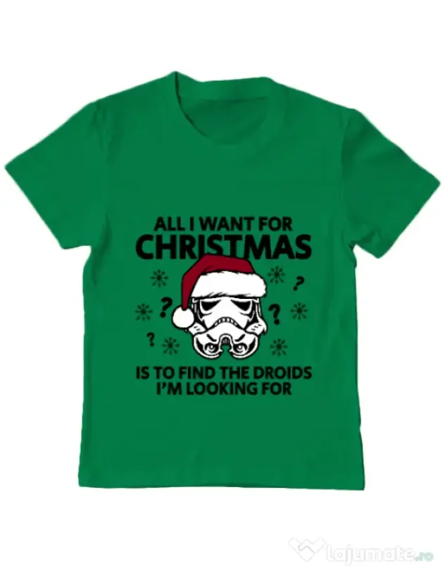 Tricou ADLER copil Christmas Trooper Verde mediu
