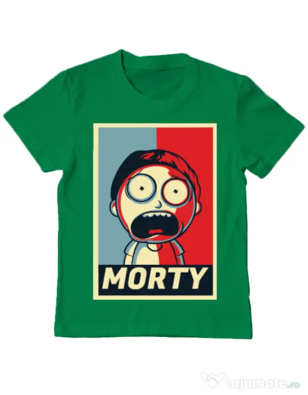 Tricou ADLER copil Morty Verde mediu