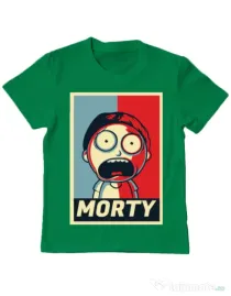 Tricou ADLER copil Morty Verde mediu