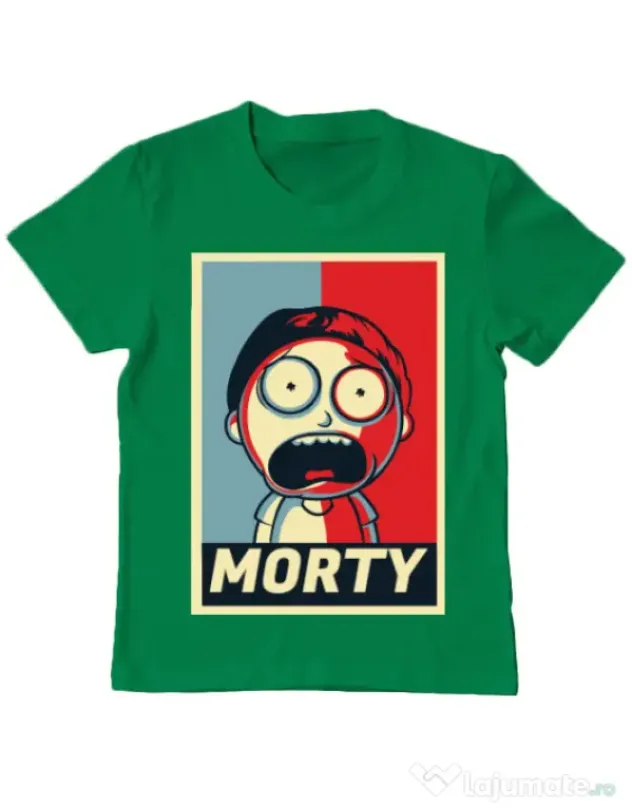Tricou ADLER copil Morty Verde mediu