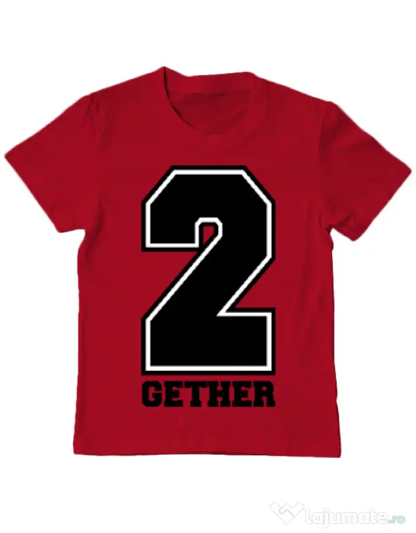 Tricou ADLER copil Together Rosu