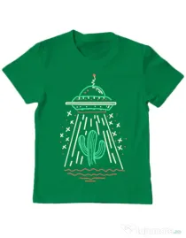 Tricou ADLER copil UFO Verde mediu