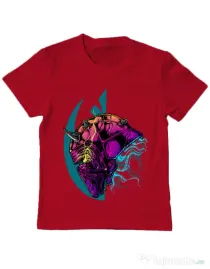Tricou ADLER copil Helmet Rosu