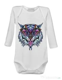 Baby body Tiger buterfly Alb