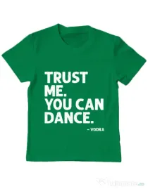 Tricou ADLER copil You can dance Verde mediu