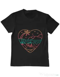Tricou ADLER copil True love in nature Negru