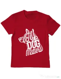 Tricou ADLER copil Every dog matters 2 Rosu