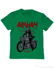 Tricou ADLER copil Arkham garage Verde mediu