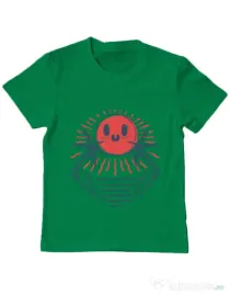Tricou ADLER copil Hello sunset Verde mediu