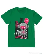 Tricou ADLER copil Bad monkey Verde mediu