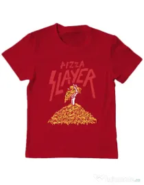 Tricou ADLER copil Pizza slayer Rosu