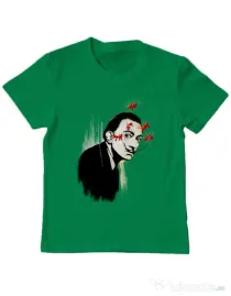 Tricou ADLER copil Lift that moustache Verde mediu