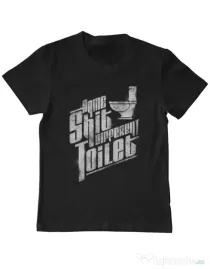Tricou ADLER copil Same shit Negru