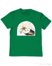 Tricou ADLER copil Beauty wave Verde mediu
