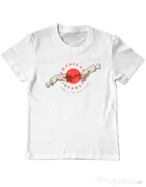Tricou ADLER copil Physical distance Alb