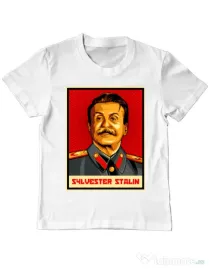 Tricou ADLER copil Sylvester Stalin Alb