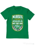 Tricou ADLER copil Angel nurses Verde mediu