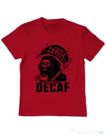 Tricou ADLER copil Decaf Rosu