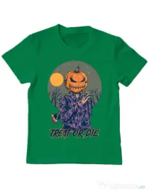 Tricou ADLER copil Treat or die Verde mediu