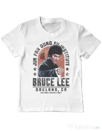 Tricou ADLER copil Bruce Alb