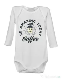 Baby body Amazing coffee Alb