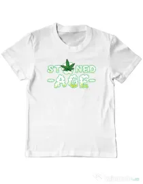 Tricou ADLER copil Stoned age Alb