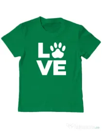 Tricou personalizat copil Love Kola Kariola Alb Verde mediu