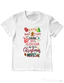 Tricou personalizat copil Christmas Vibes Alb