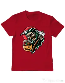 Tricou personalizat copil It's Halloween Time Rosu