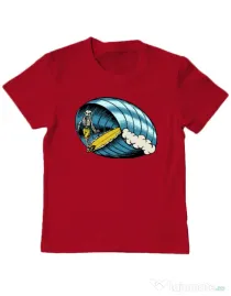 Tricou personalizat copil Surf Nose Rosu