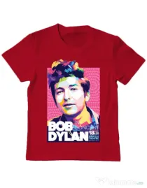 Tricou personalizat copil Bob Dylan Rosu