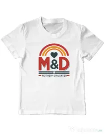Tricou personalizat copil M&D 06 Alb