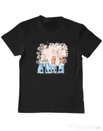 Tricou personalizat copil Relaxing Negru