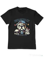Tricou personalizat copil BULLDOG 16 Negru