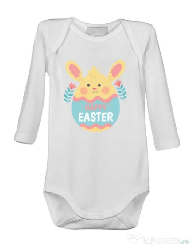 Baby body BUNNY CUTE Alb